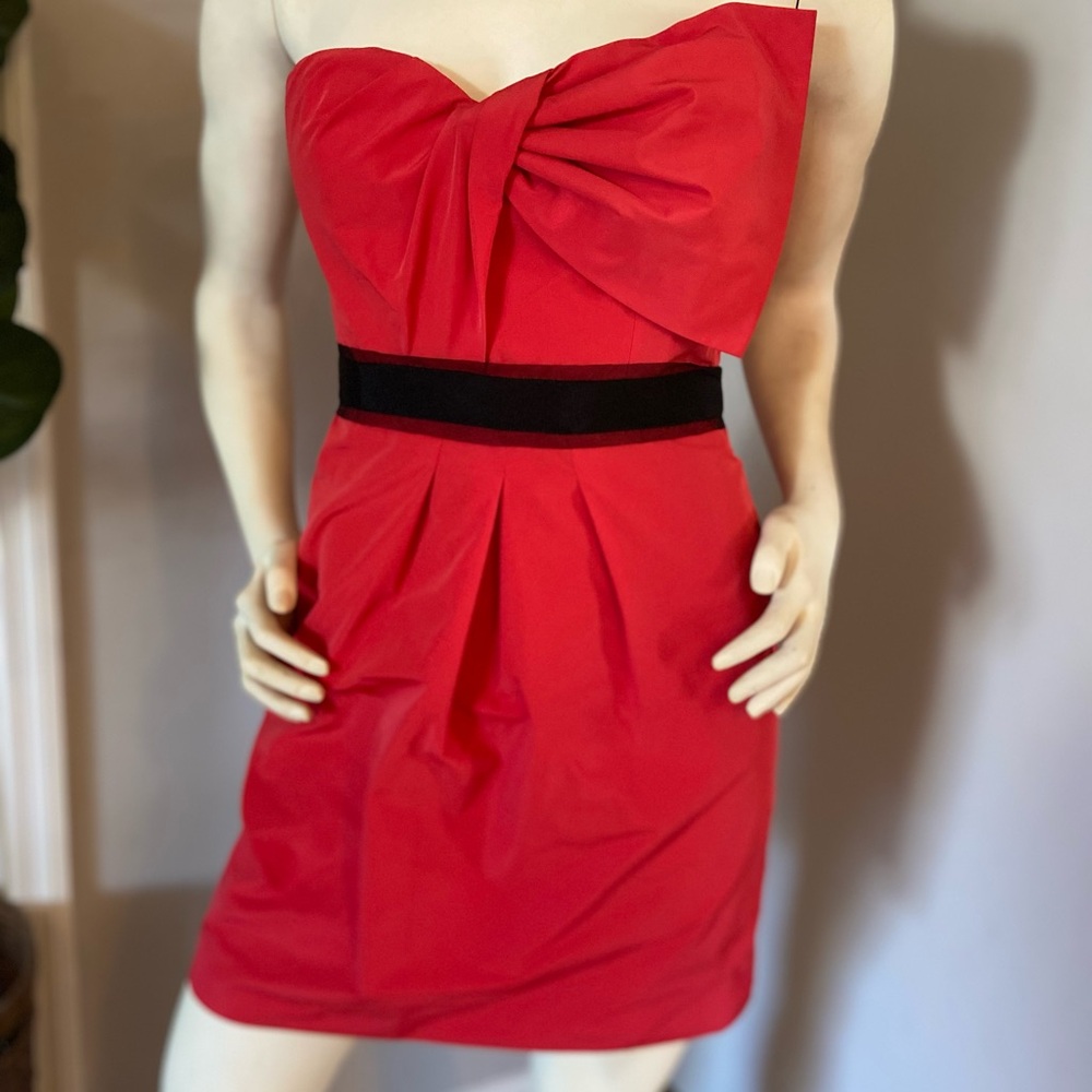 BCBG Red and Black Mini Dress